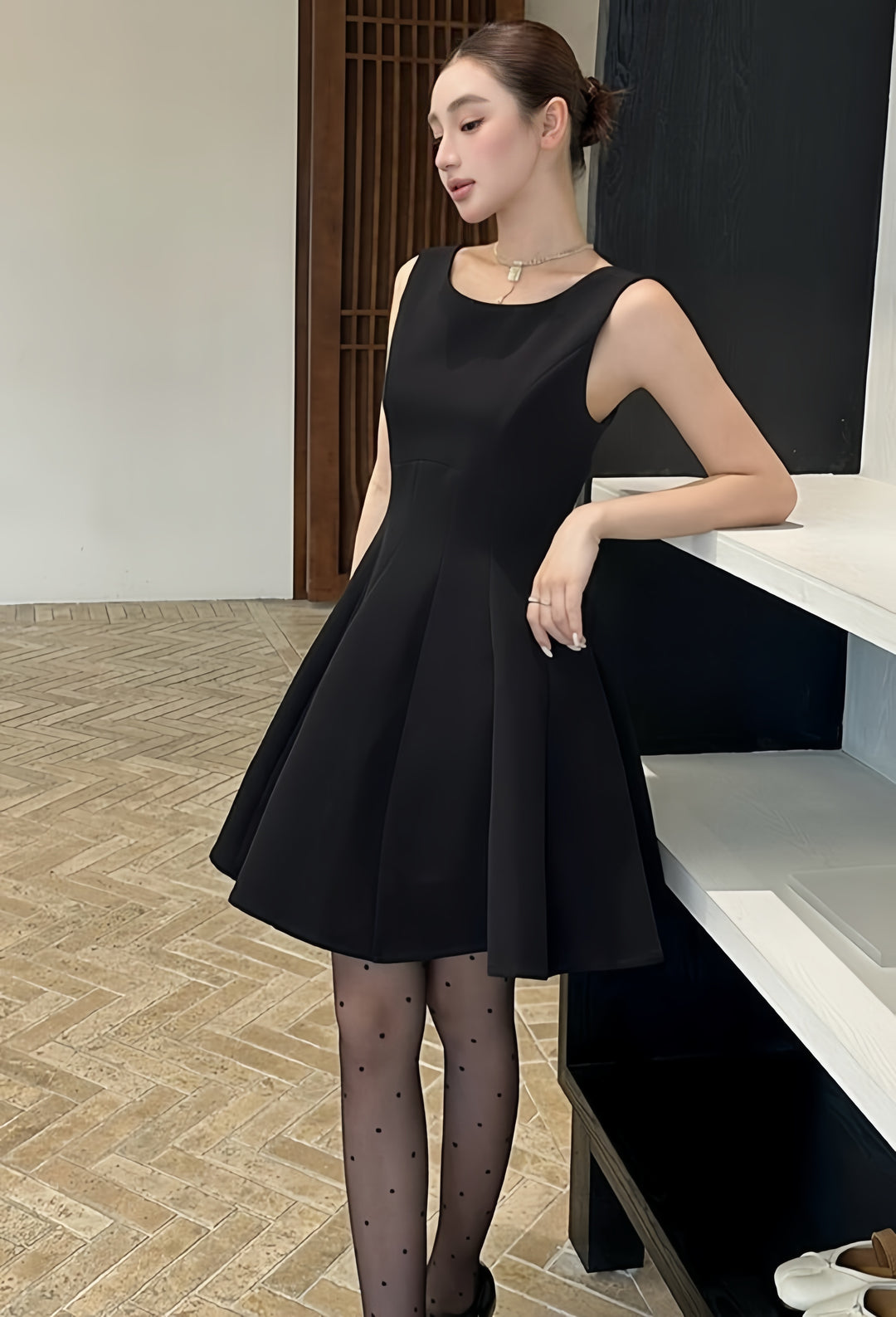 【dress】フレアミニワンピース　K0591