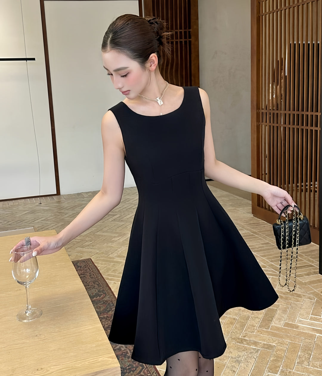 【dress】フレアミニワンピース　K0591