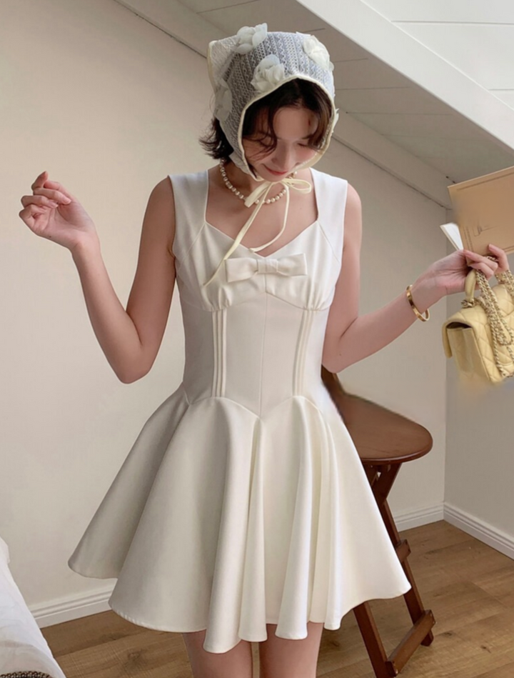 【dress】リボンミニワンピース　K0592