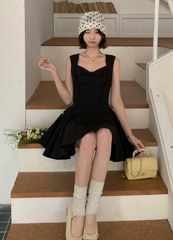 【dress】リボンミニワンピース　K0592
