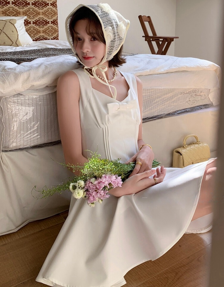 【dress】リボンミニワンピース　K0592