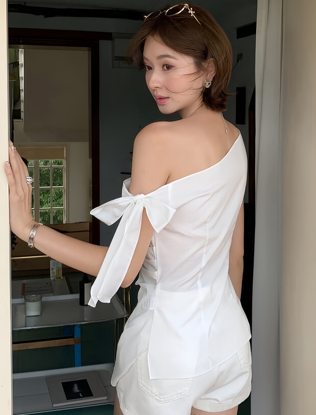 【tops】ワンショルダートップス　K0596
