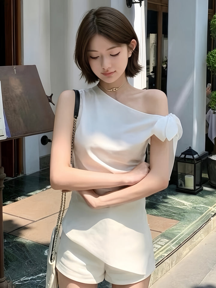 【tops】ワンショルダートップス　K0596
