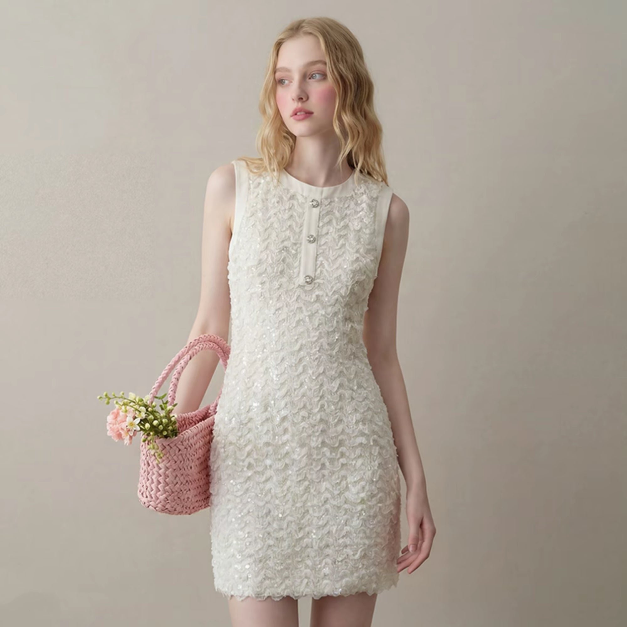 dress】ノースリーブミニワンピース Q8547 – NANASTYLE