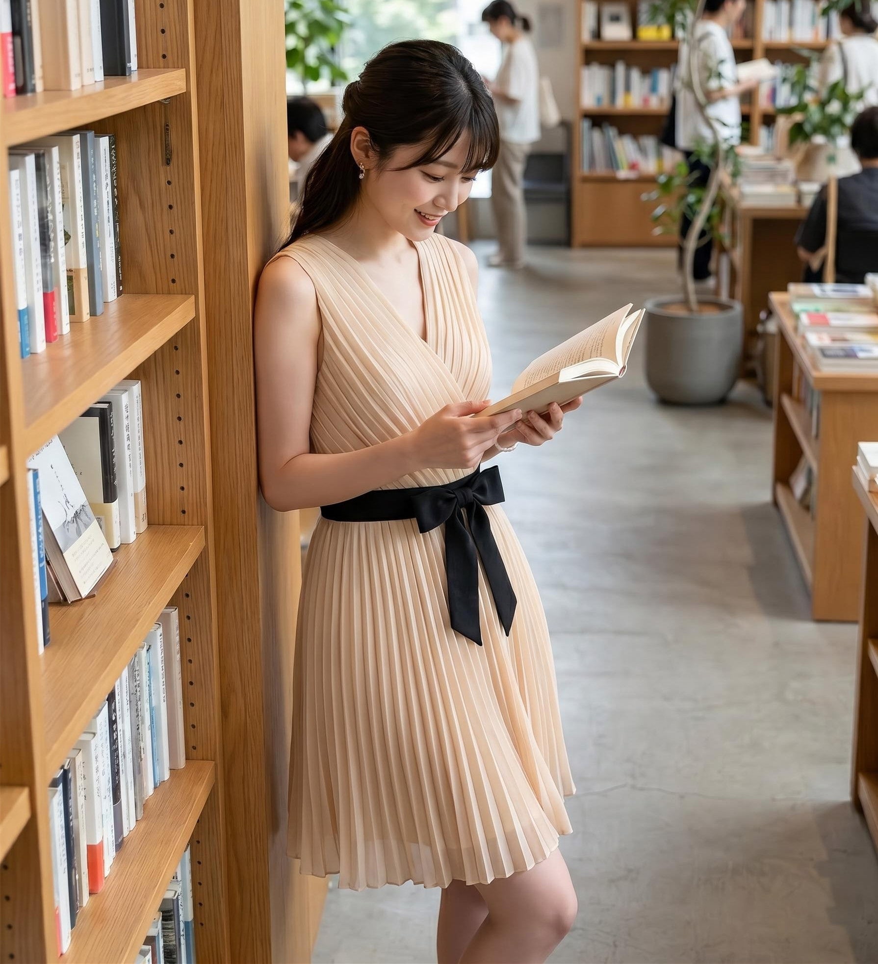 dress】リボンプリーツミニワンピース N3680 – NANASTYLE