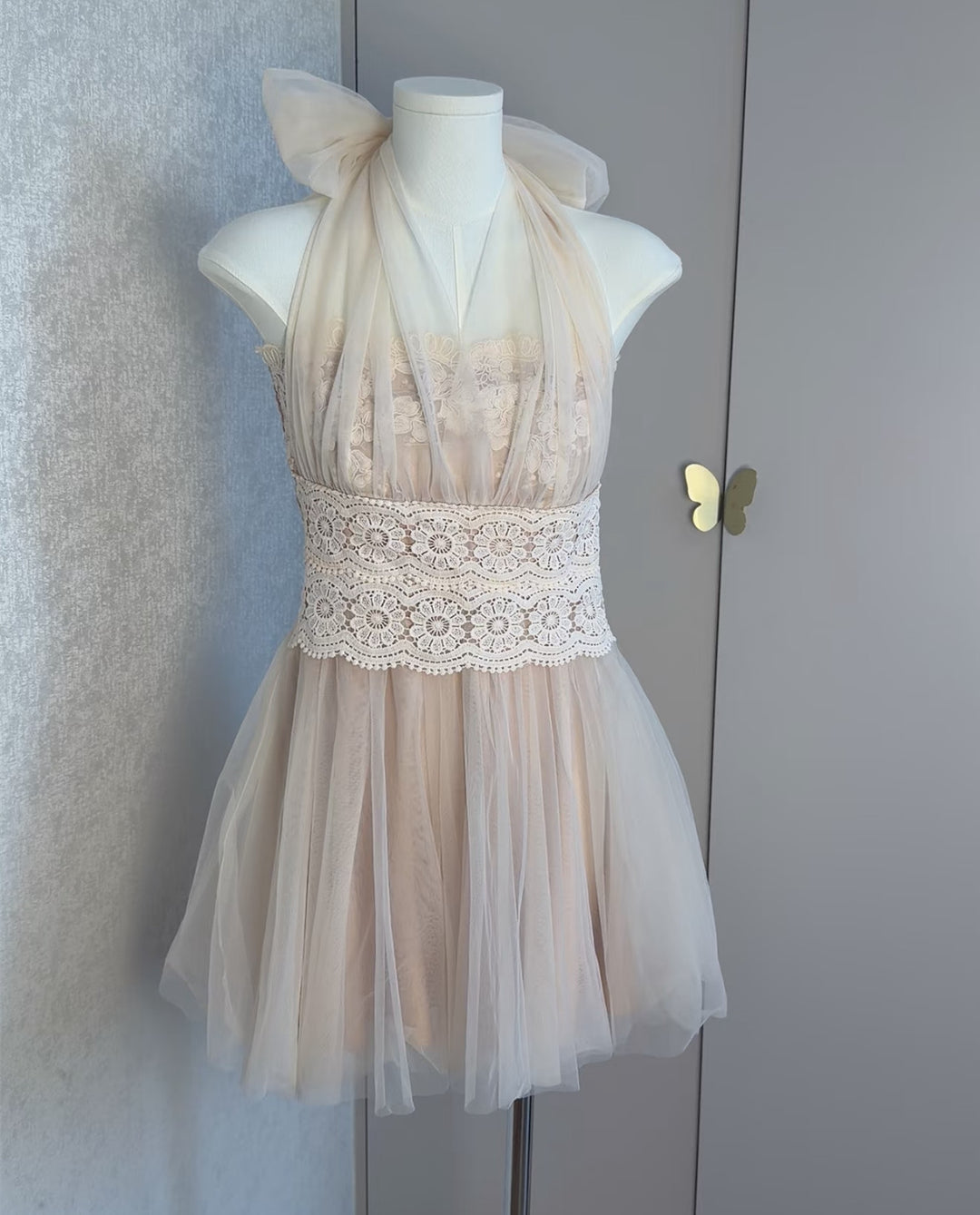 【dress】5wayチュールミニワンピース　N3686