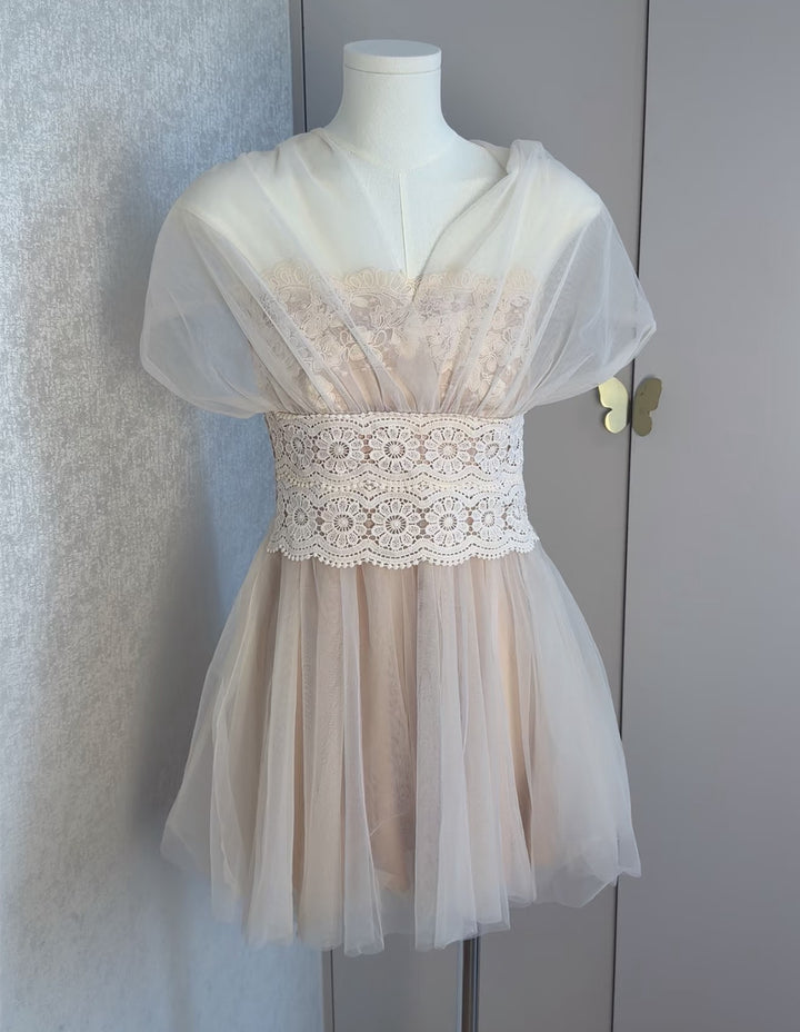 【dress】5wayチュールミニワンピース　N3686