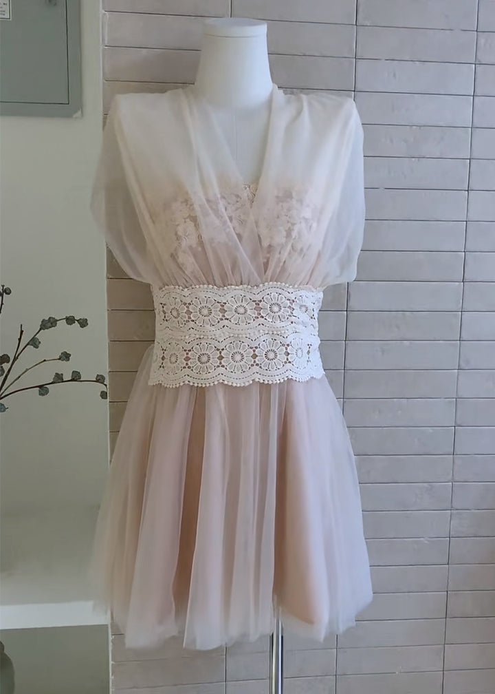 【dress】5wayチュールミニワンピース　N3686