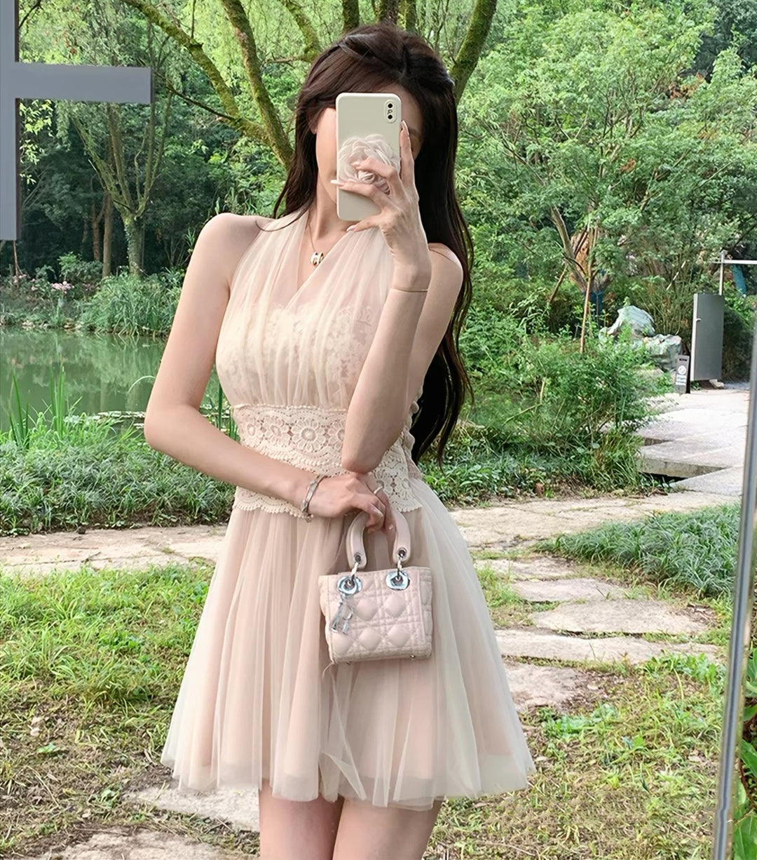 【dress】5wayチュールミニワンピース　N3686
