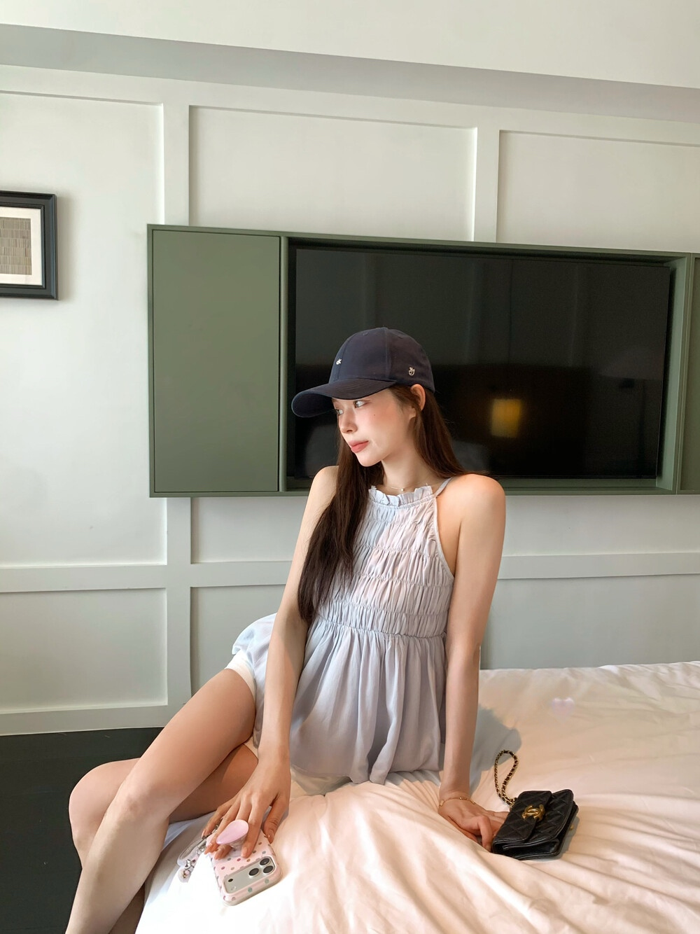 【tops】ホルターネックシャーリングトップス   N3688