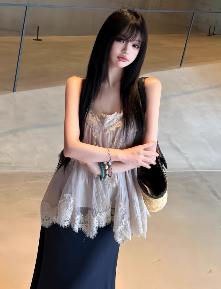 【tops】 ティアードキャミトップス  K0608