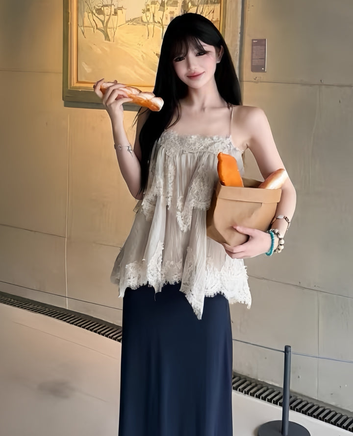 【tops】 ティアードキャミトップス  K0608