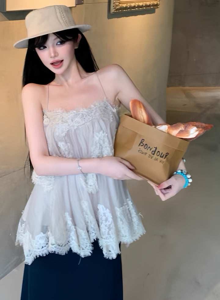 【tops】 ティアードキャミトップス  K0608