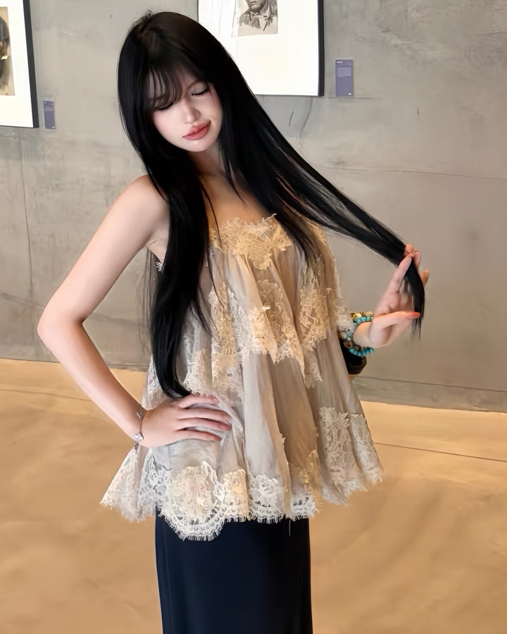 【tops】 ティアードキャミトップス  K0608