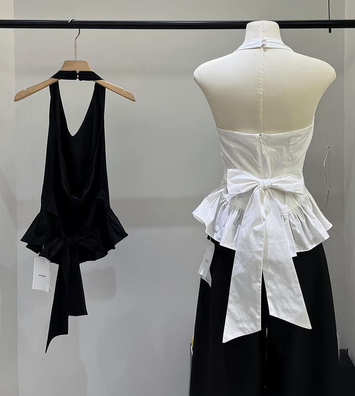 【tops】 ホルターネックフリルトップス  K0610