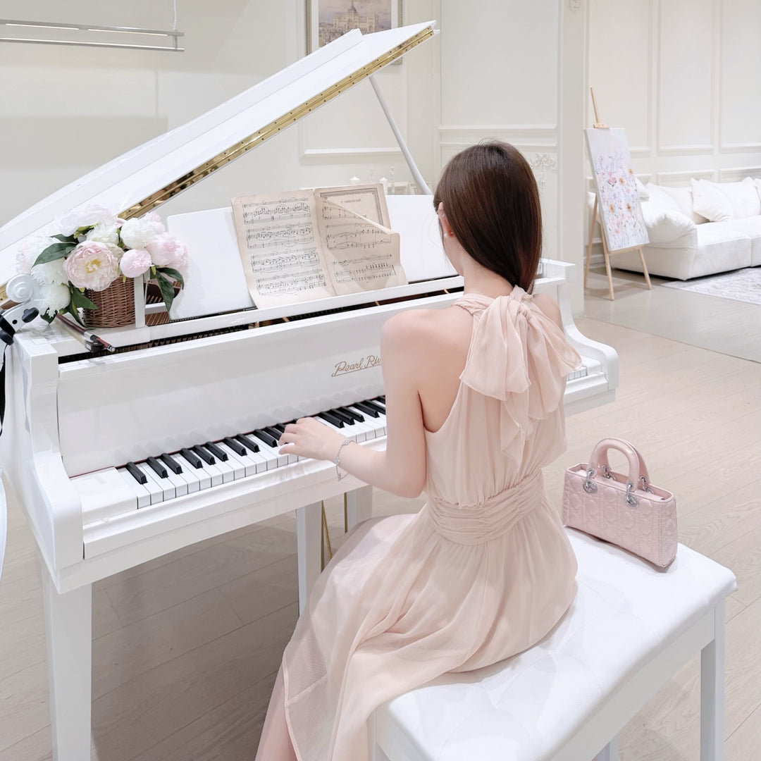 【dress】ラインストーン付きホルターネックワンピース　N3701
