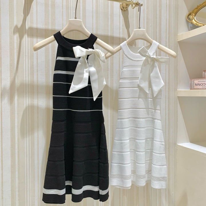 【dress】リボンシアードッキングミニワンピース　N3702