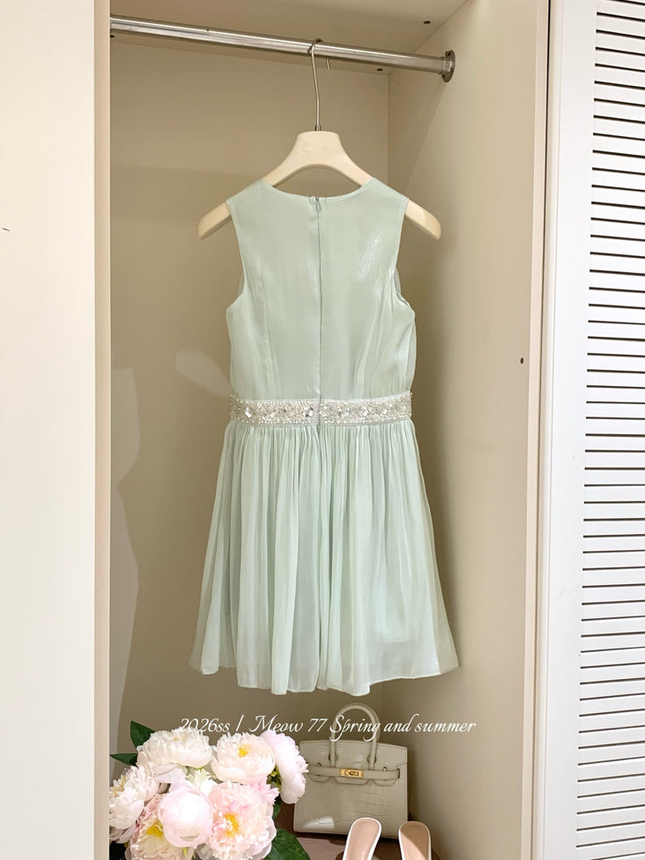 【dress】スパンコール付きミニワンピース　K0615