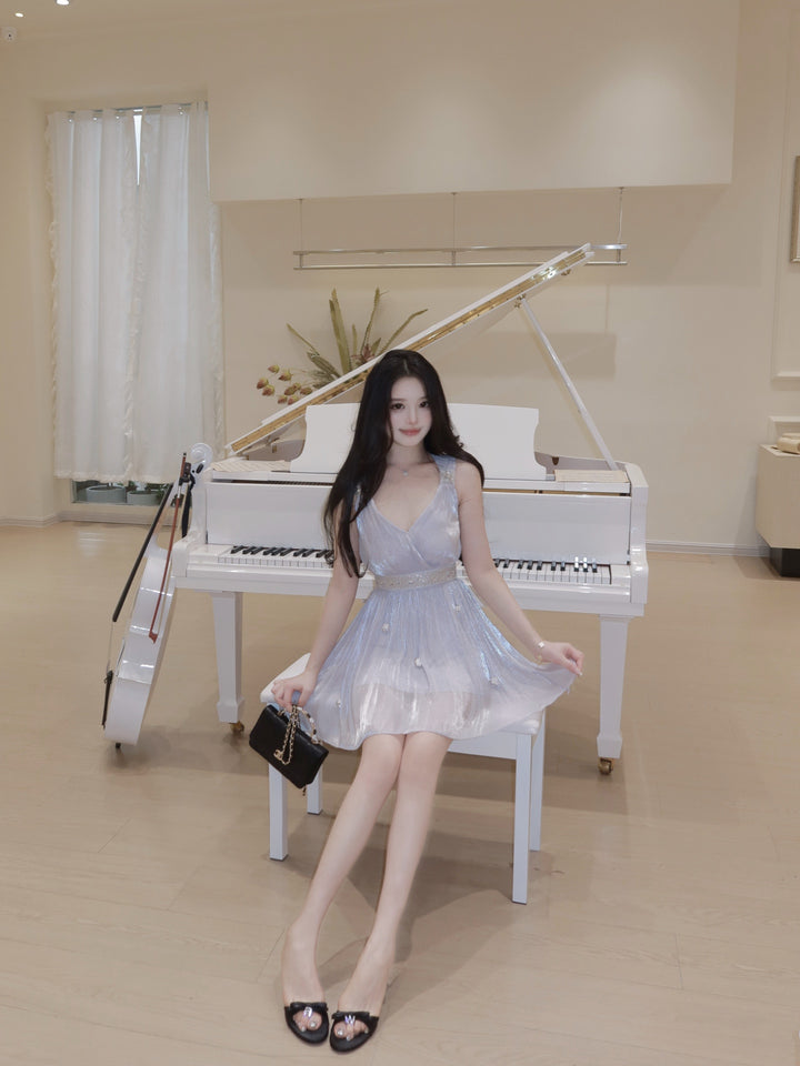 【dress】スパンコール付きミニワンピース　K0615