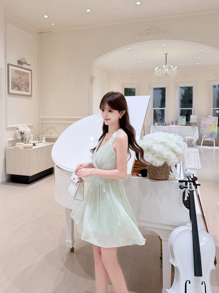 【dress】スパンコール付きミニワンピース　K0615