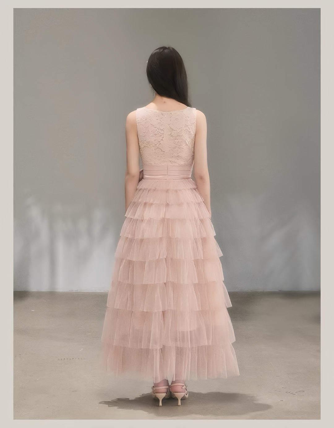 【dress】ティアードロングワンピース　K0620