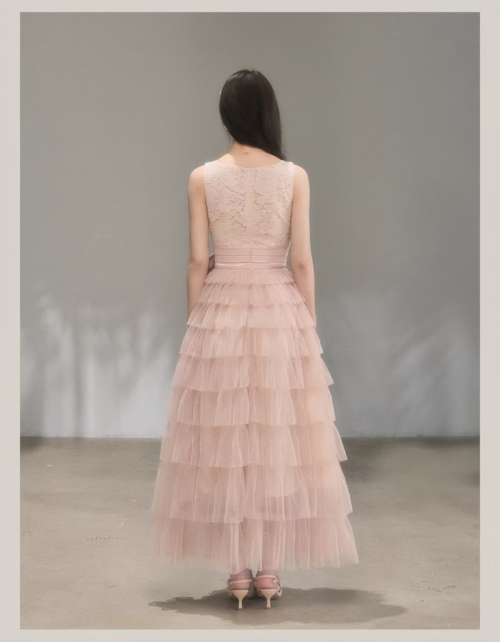 【dress】ティアードロングワンピース　K0620