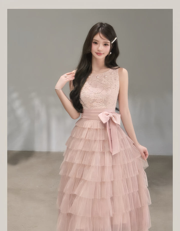 【dress】ティアードロングワンピース　K0620