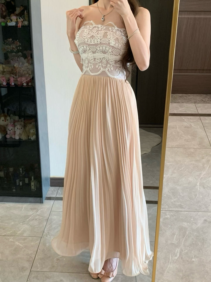 【dress】レースドッキングドレス Q7906