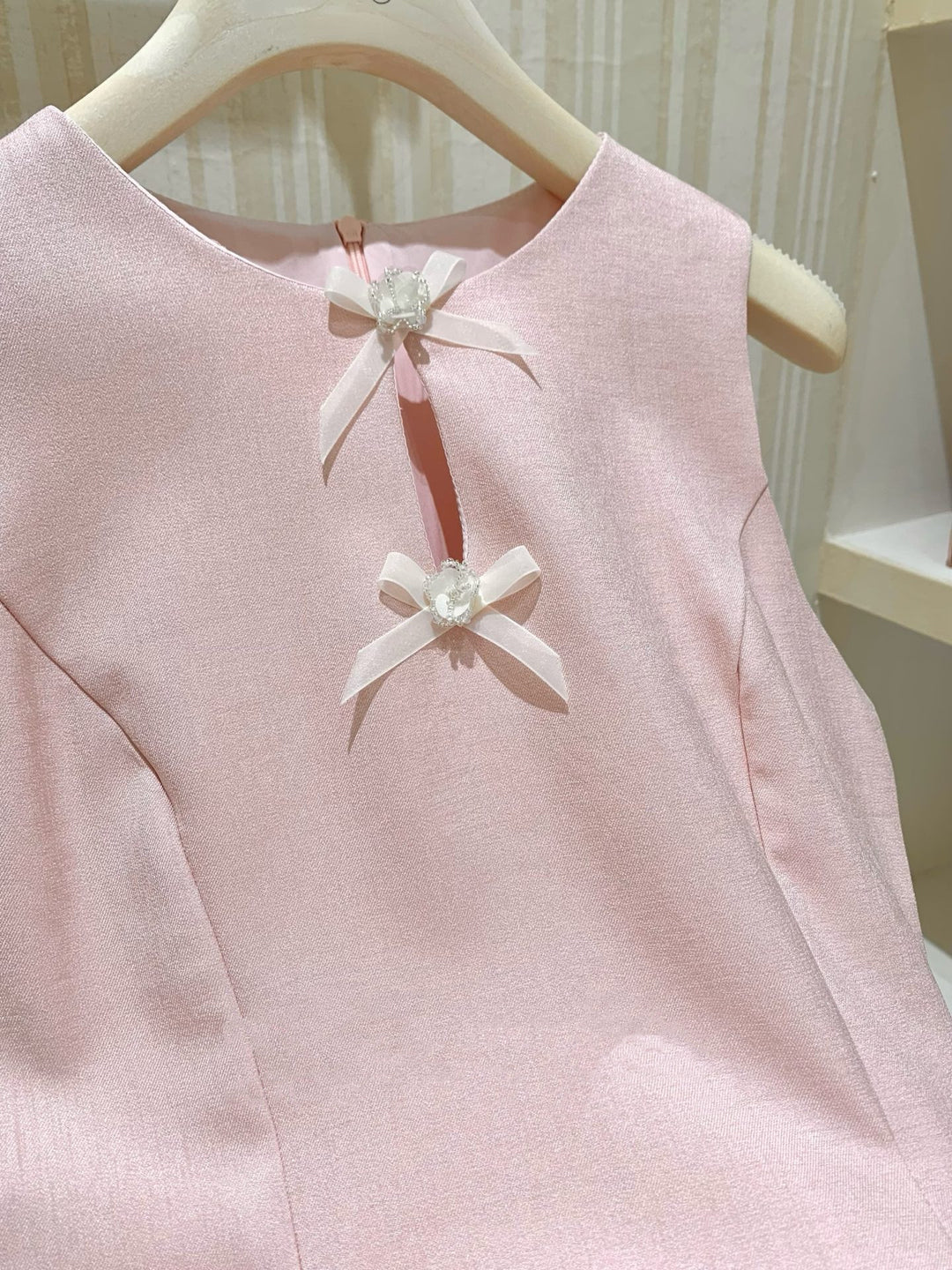 【dress】リボンフレアミニワンピース  N3721
