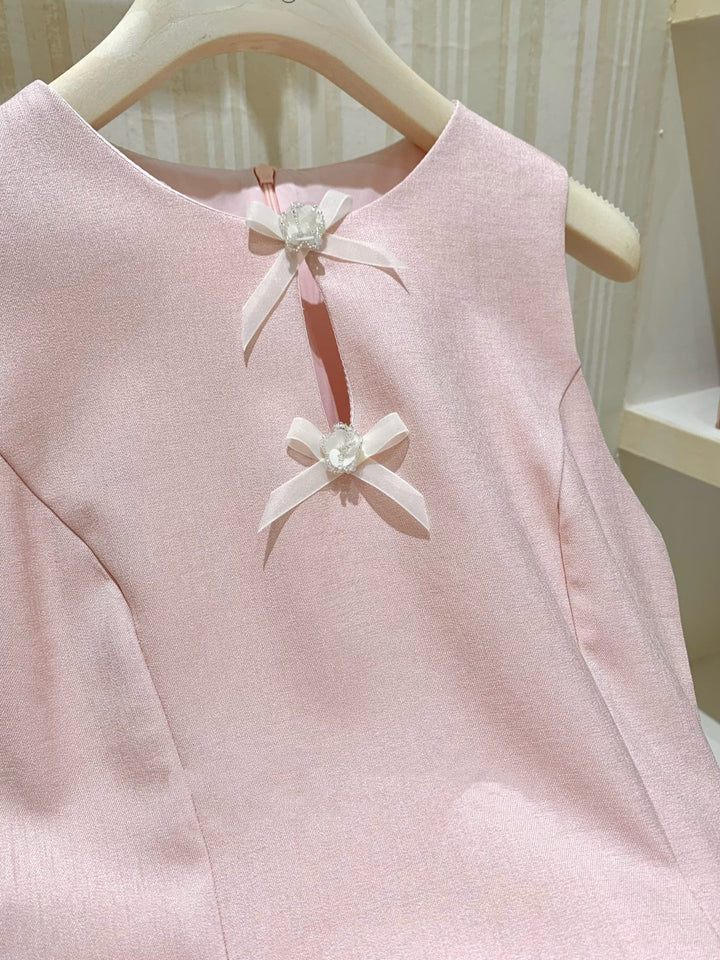 【dress】リボンフレアミニワンピース  N3721