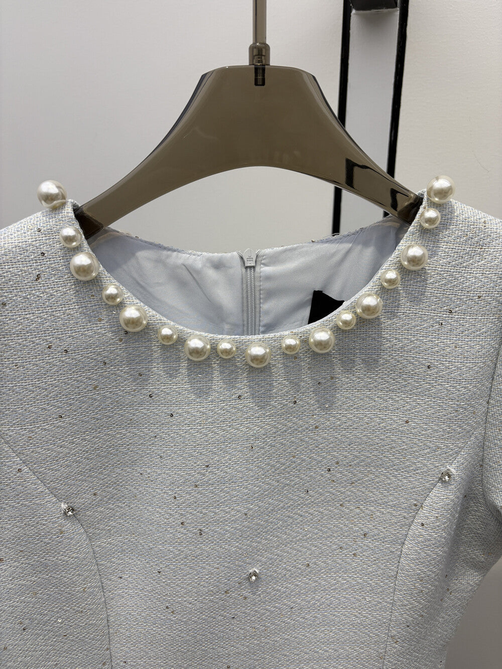 【dress】パール付きAラインミニワンピース  N3725