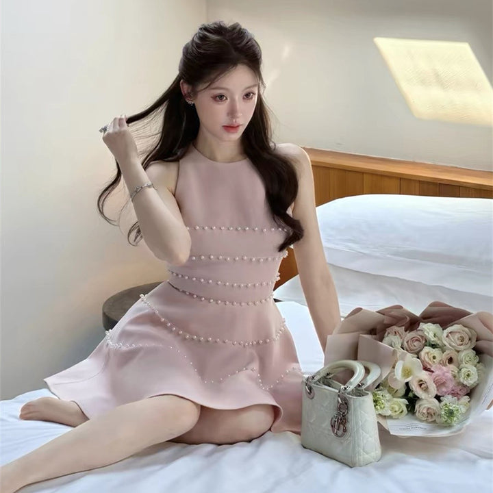 【dress】パールミニワンピース  N3729