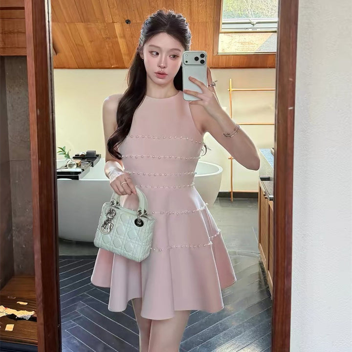【dress】パールミニワンピース  N3729