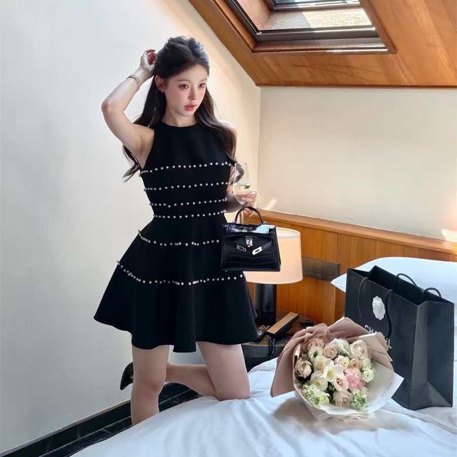 【dress】パールミニワンピース  N3729