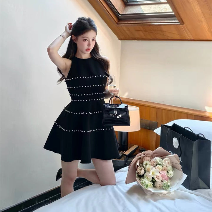 【dress】パールミニワンピース  N3729