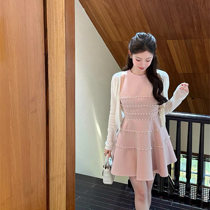 【dress】パールミニワンピース  N3729