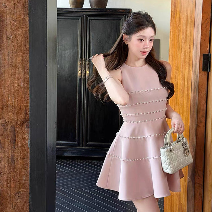 【dress】パールミニワンピース  N3729