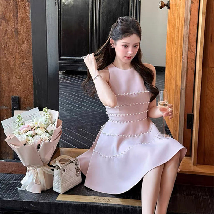 【dress】パールミニワンピース  N3729