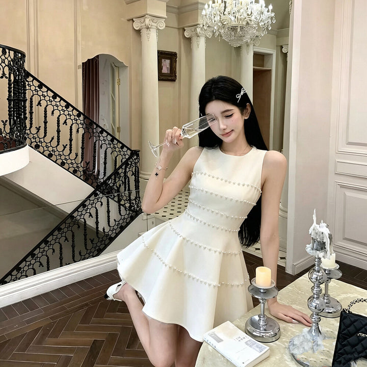 【dress】パールミニワンピース  N3729