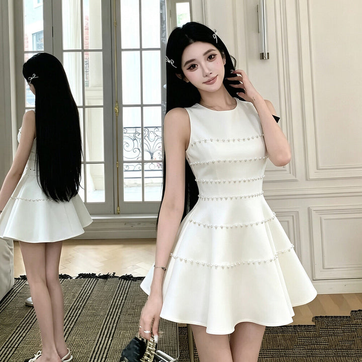 【dress】パールミニワンピース  N3729