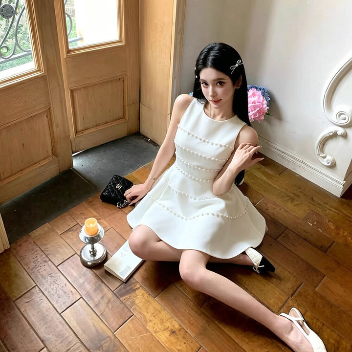【dress】パールミニワンピース  N3729
