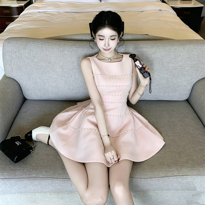 【dress】パールミニワンピース  N3729