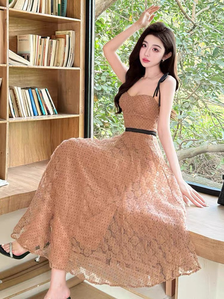 dress】立体感フラワーキャミワンピース N3734 – NANASTYLE