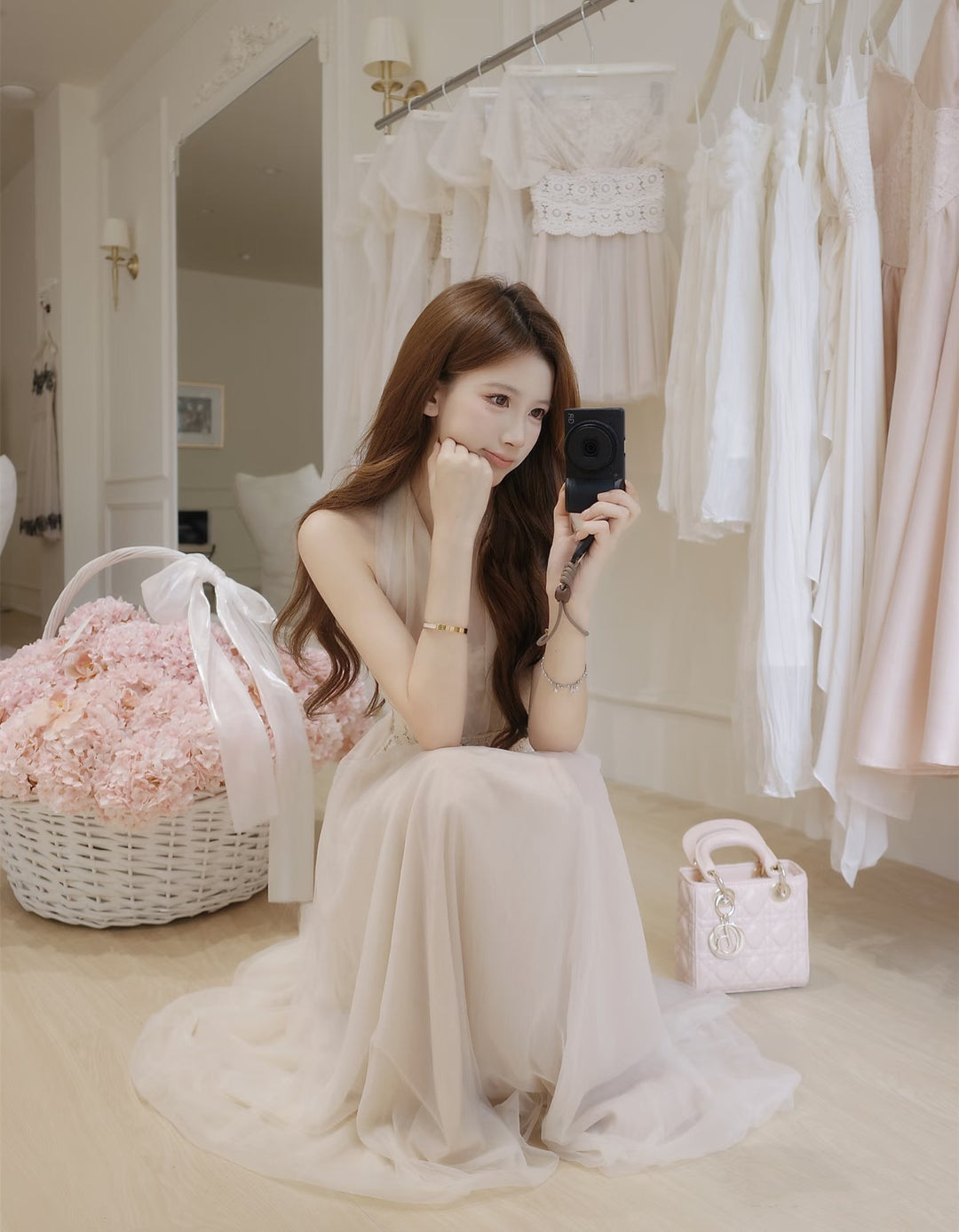 【dress】3WAYレースドッキングチュールワンピース  N3739