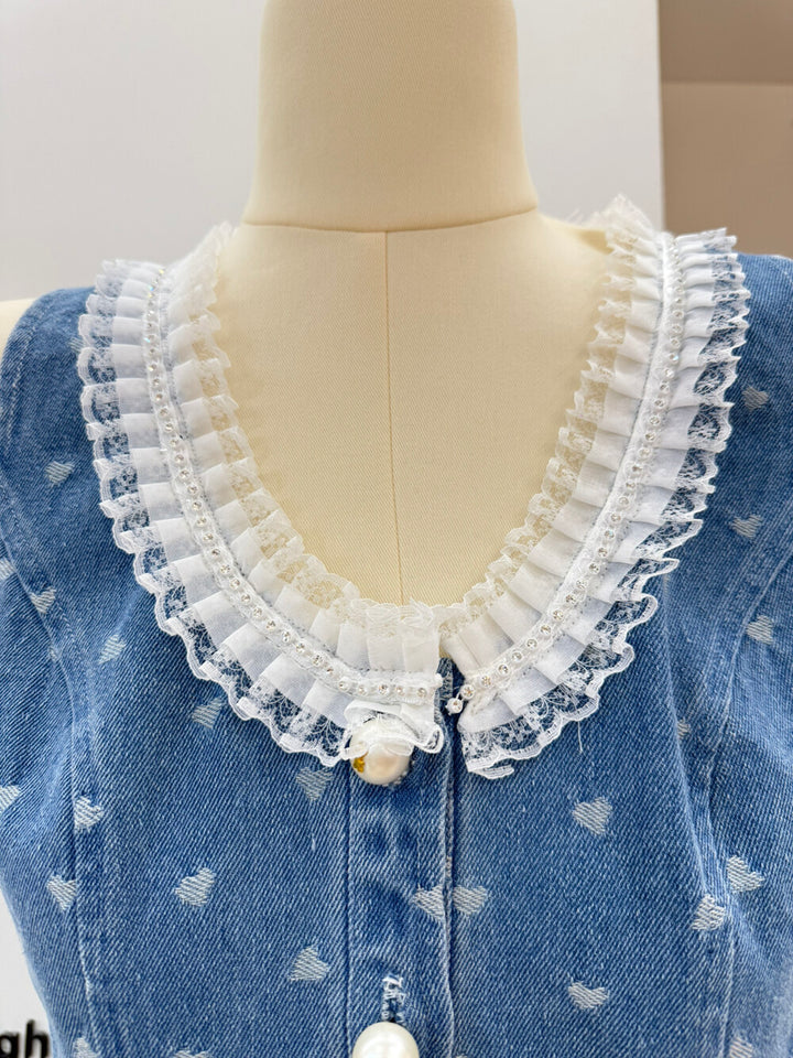 【set】ハートモチーフデニムセット   N3741