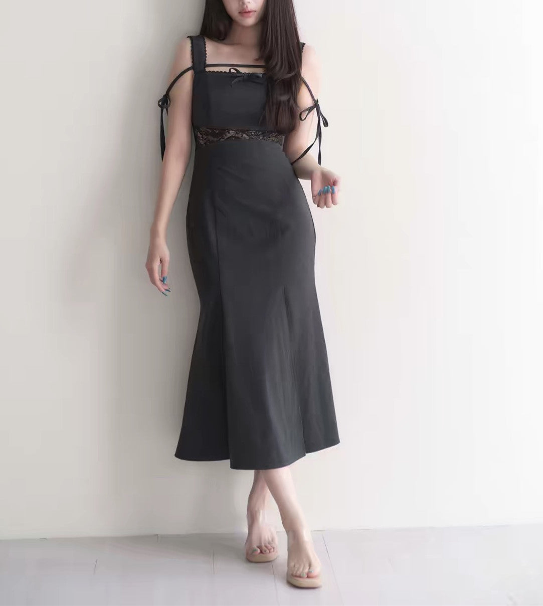dress】レースドッキングマーメイドロングワンピース N3750 – NANASTYLE