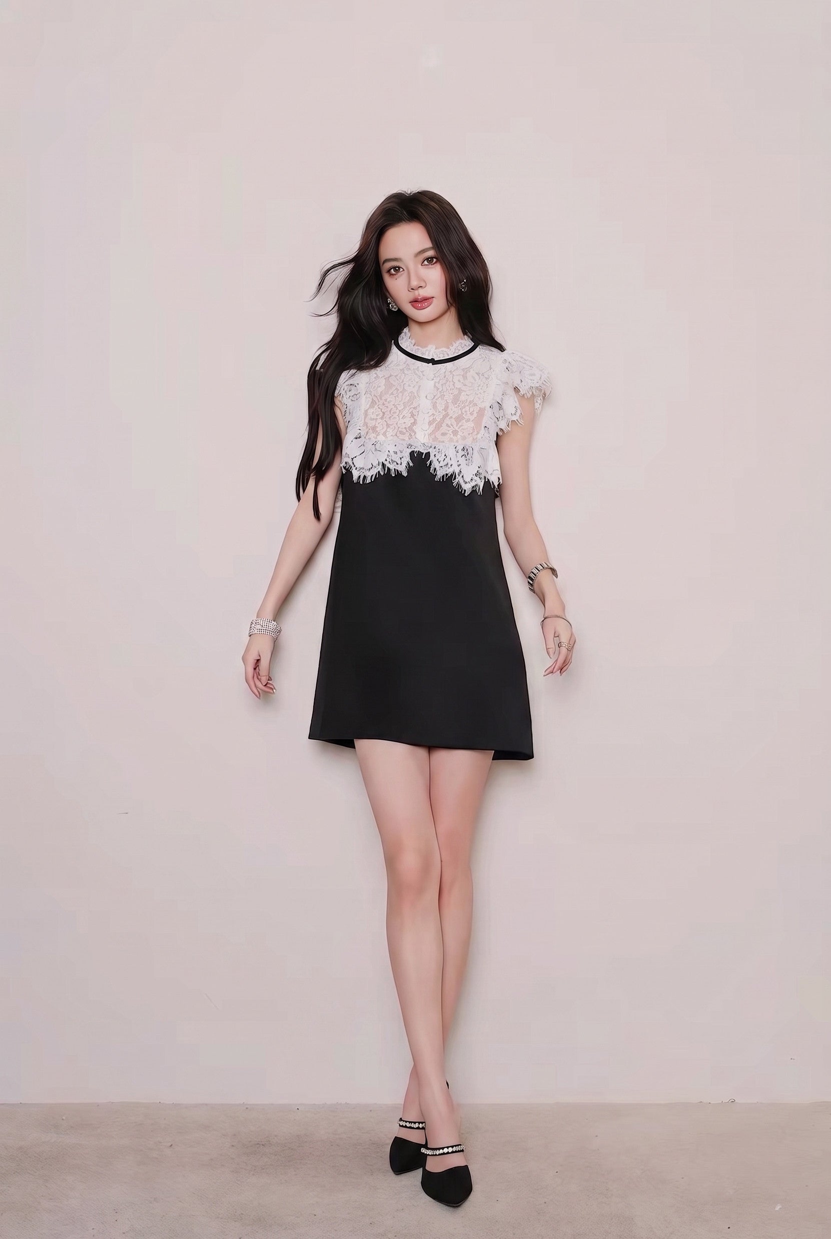 dress】レースドッキングミニワンピース N3760 – NANASTYLE