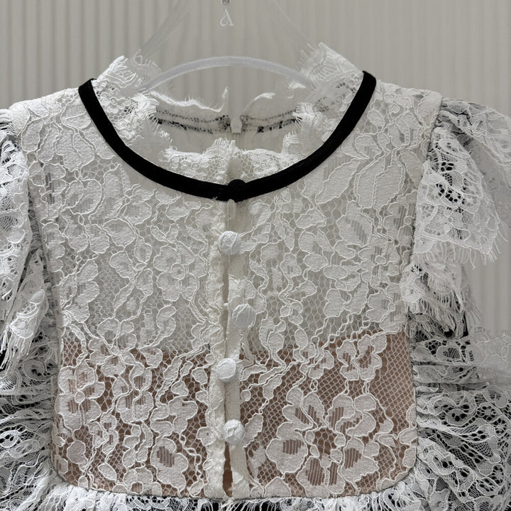 【dress】レースドッキングミニワンピース   N3760