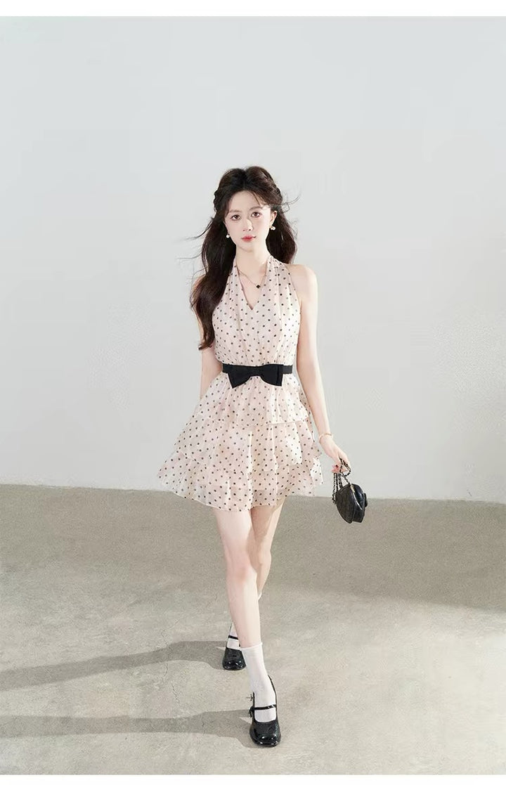【dress】ドットティアードミニワンピース＆ロングワンピース   N3762
