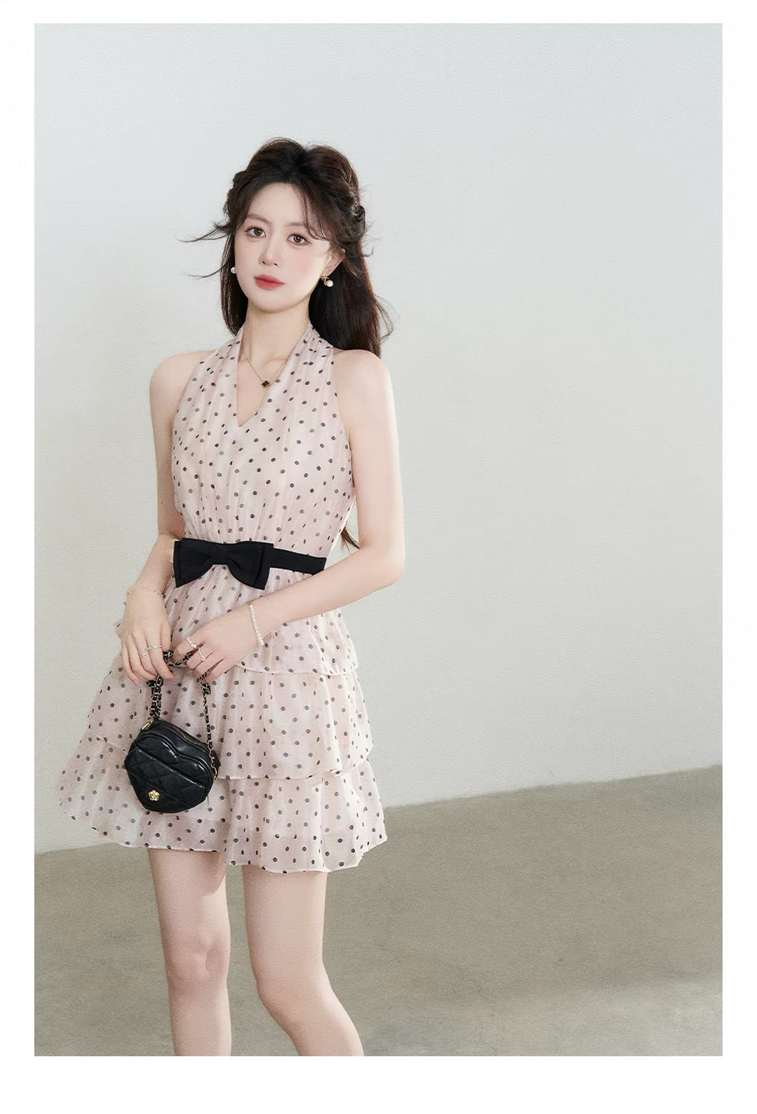 【dress】ドットティアードミニワンピース＆ロングワンピース   N3762